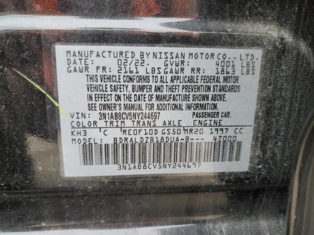 2022 NISSAN SENTRA SV - 3N1AB8CV5NY244697