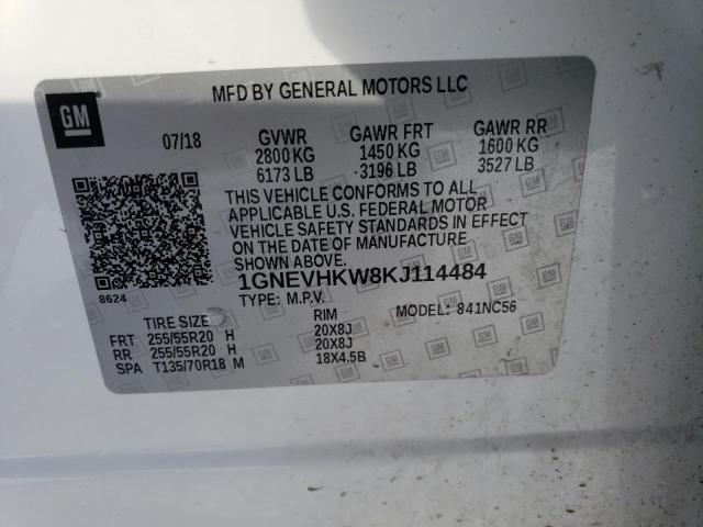 2019 CHEVROLET TRAVERSE L - 1GNEVHKW8KJ114484