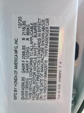 2021 HONDA ACCORD LX - 1HGCV1F16MA029718