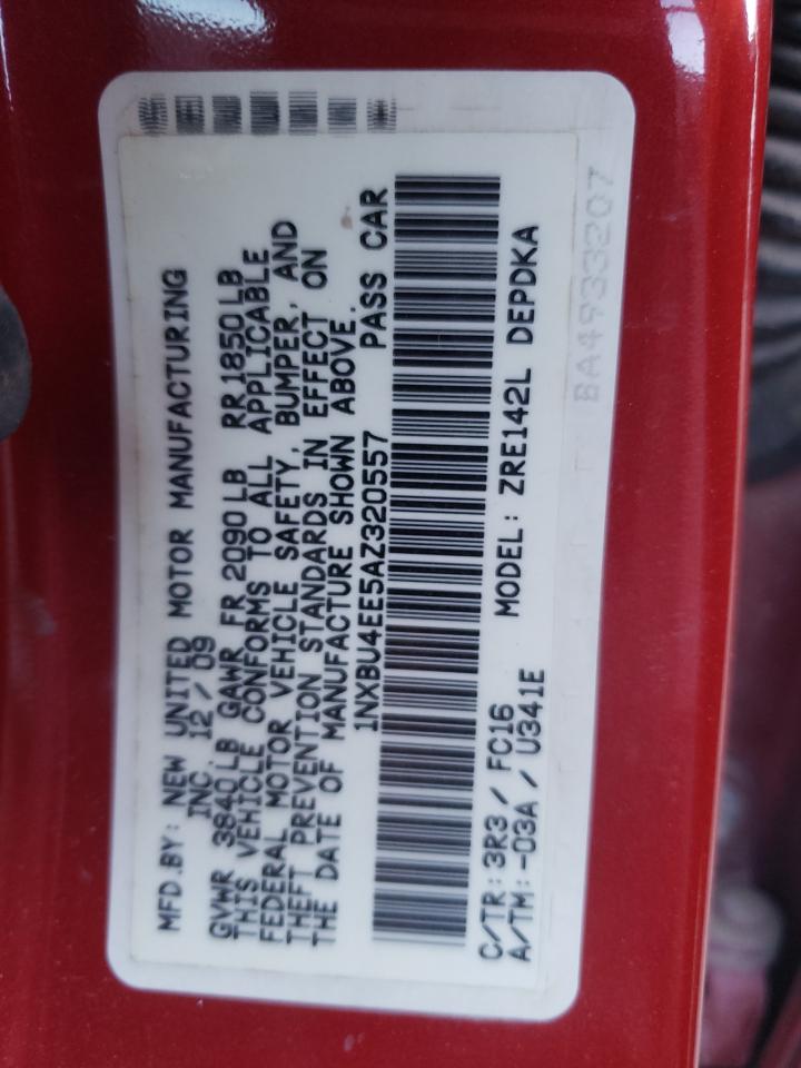 1NXBU4EE5AZ320557 2010 Toyota Corolla Base