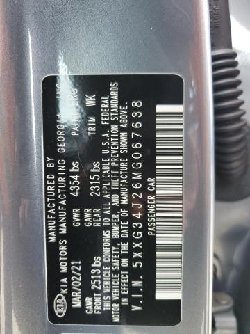 2021 KIA K5 EX - 5XXG34J26MG067638