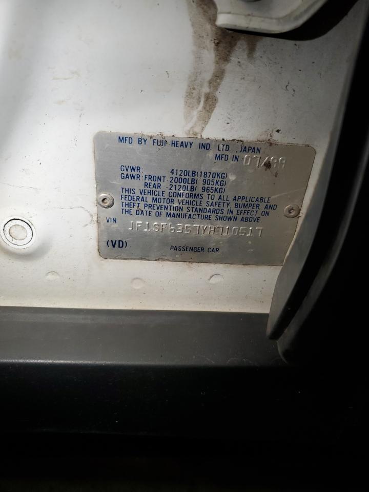 JF1SF6357YH710517 2000 Subaru Forester L