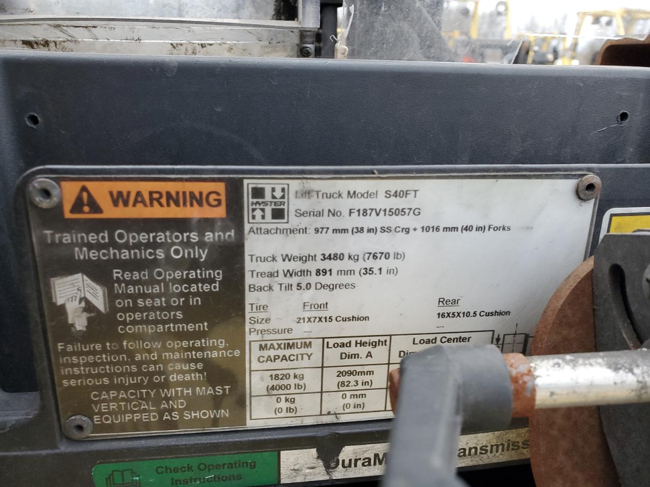 Lot #3242791969 2009 HYSTER FORKLIFT