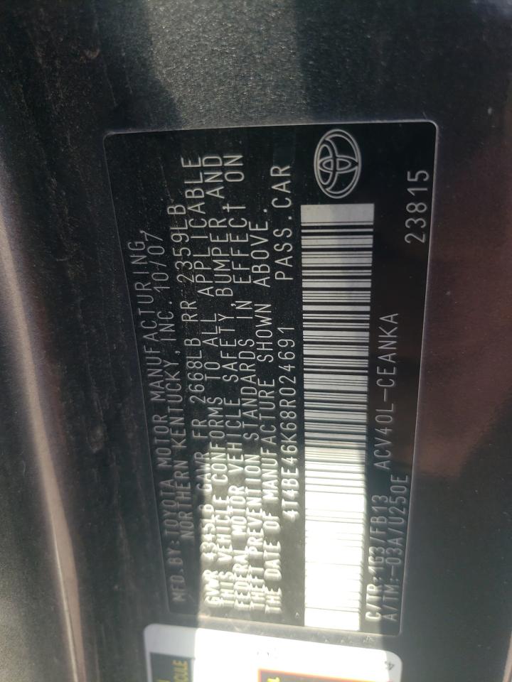 4T4BE46K68R024691 2008 Toyota Camry Ce