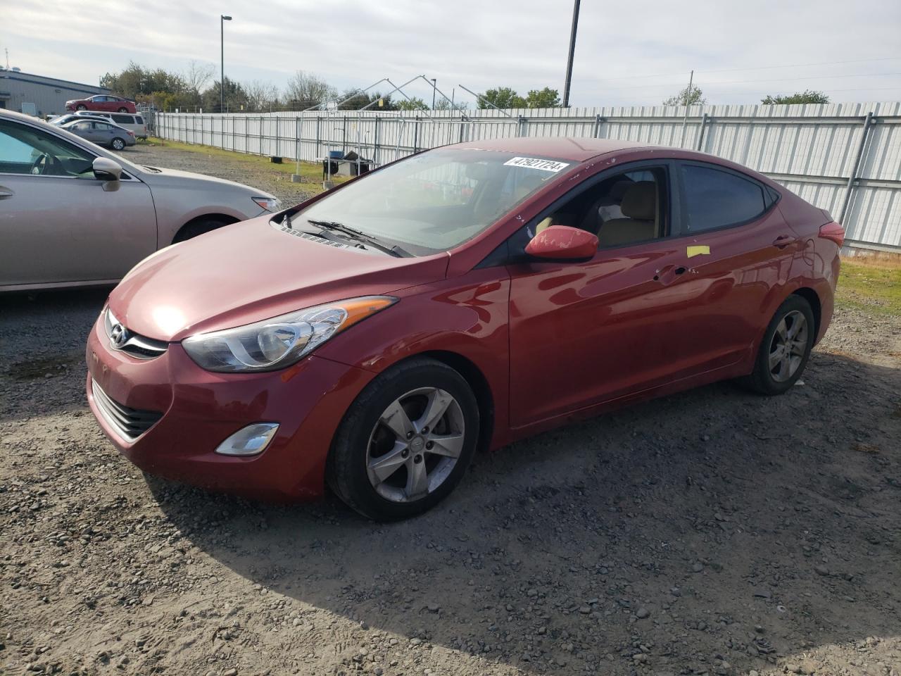 KMHDH4AEXCU184559 2012 Hyundai Elantra Gls