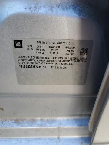 2015 CHEVROLET CRUZE LTZ - 1G1PG5SB3F7244160