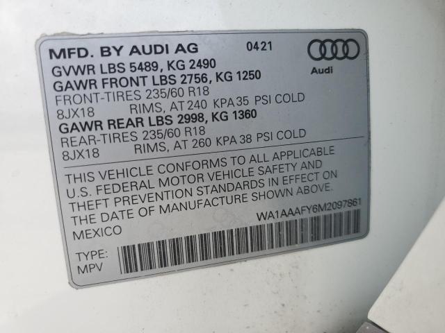 WA1AAAFY6M2097861 2021 AUDI Q5, photo no. 13