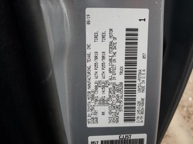 2020 Toyota Tundra Crewmax Sr5 VIN: 5TFEY5F16LX256280 Lot: 48132314