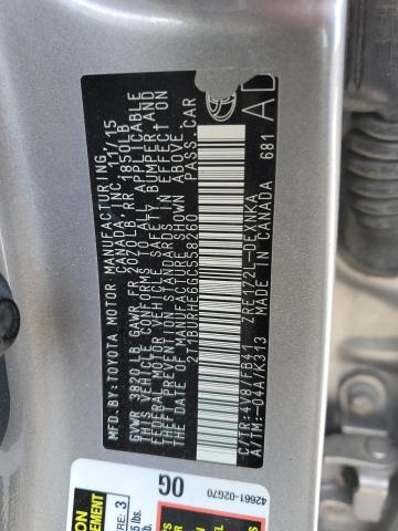 2016 TOYOTA COROLLA L - 2T1BURHE6GC558260