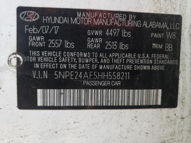 2017 HYUNDAI SONATA SE - 5NPE24AF5HH558211