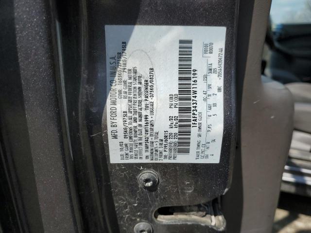 1FAFP34374W116199 2004 Ford Focus Se Comfort