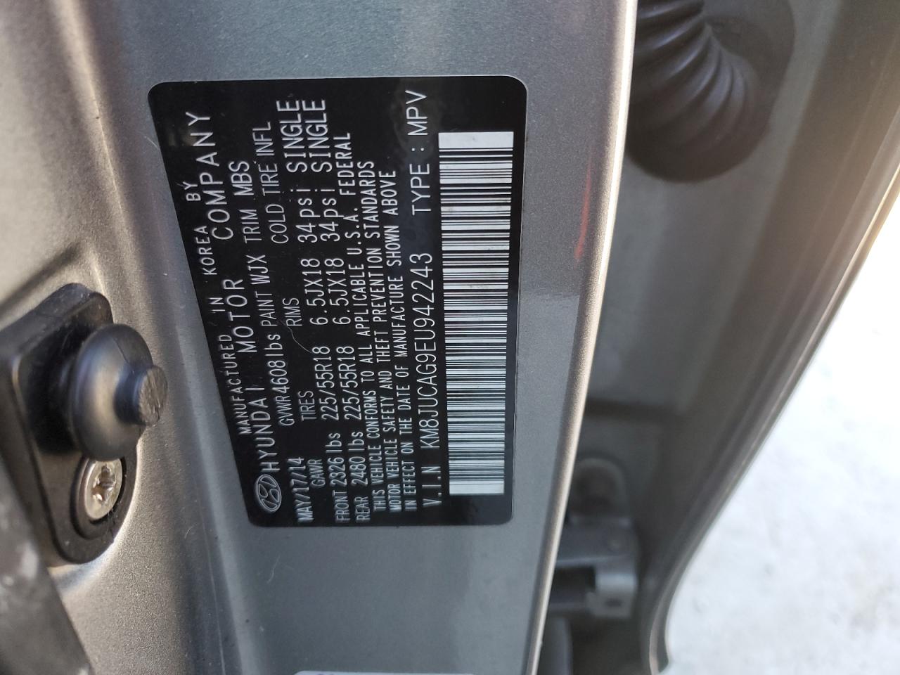 KM8JUCAG9EU942243 2014 Hyundai Tucson Gls