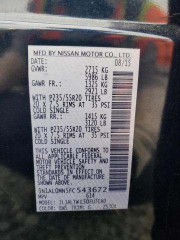 2015 INFINITI QX60 - 5N1AL0MN5FC543672