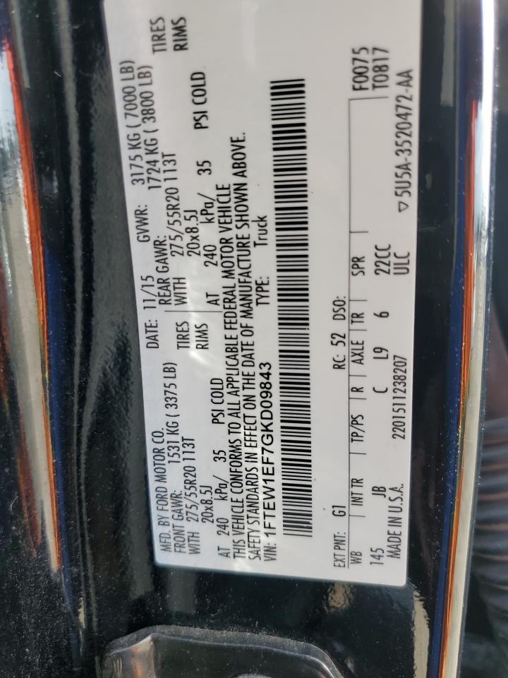 1FTEW1EF7GKD09843 FORD F-150 2016