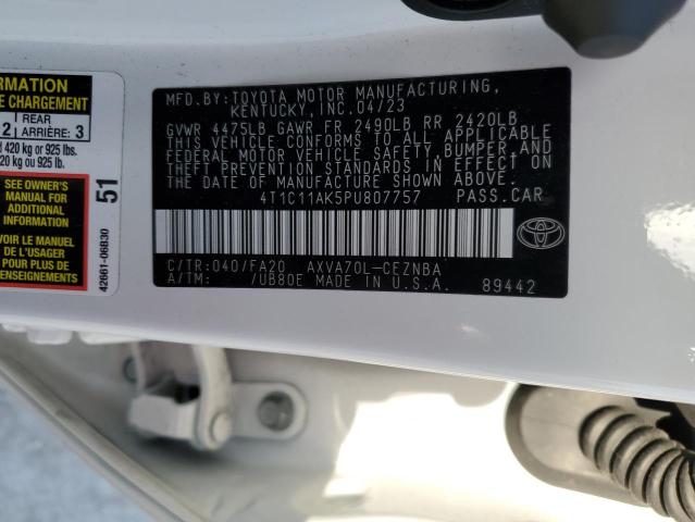 2023 TOYOTA CAMRY LE - 4T1C11AK5PU807757