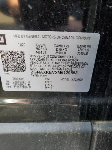 2021 CHEVROLET EQUINOX LT - 2GNAXKEVXM6129853