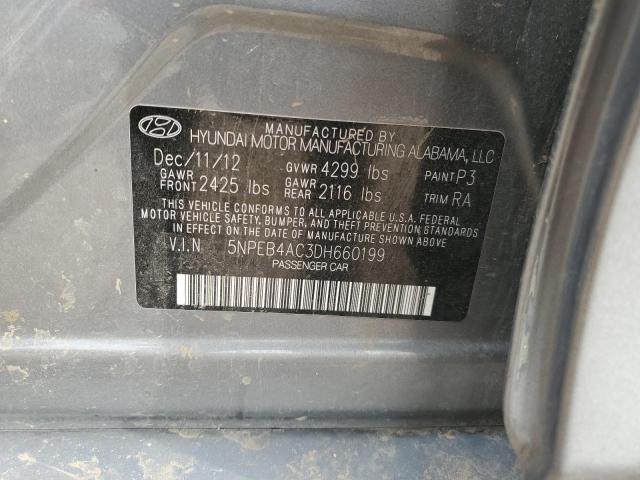 5NPEB4AC3DH660199 2013 Hyundai Sonata Gls