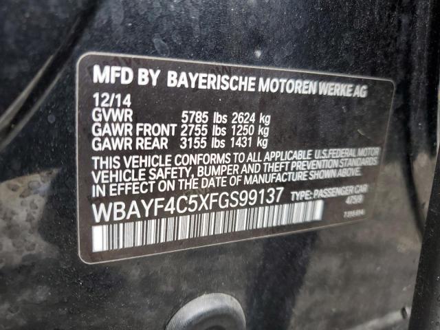 VIN WBAYF4C5XFGS99137 2015 BMW 7 Series, 740 Lxi no.12