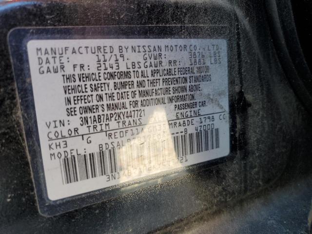 2019 NISSAN SENTRA S - 3N1AB7AP2KY447721