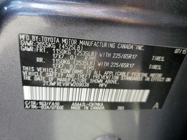 2015 TOYOTA RAV4 XLE - 2T3WFREV8FW209038