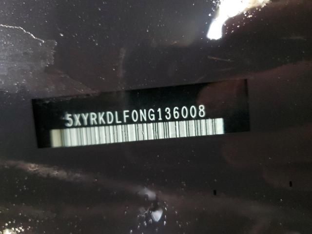 5XYRKDLF0NG136008 2022 Kia Sorento Sx