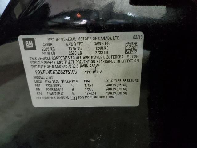 VIN 2GKFLVEK3D6275100 2013 GMC Terrain, Slt no.14