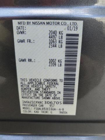 2019 Nissan Leaf S VIN: 1N4AZ1CPXKC306705 Lot: 48175034