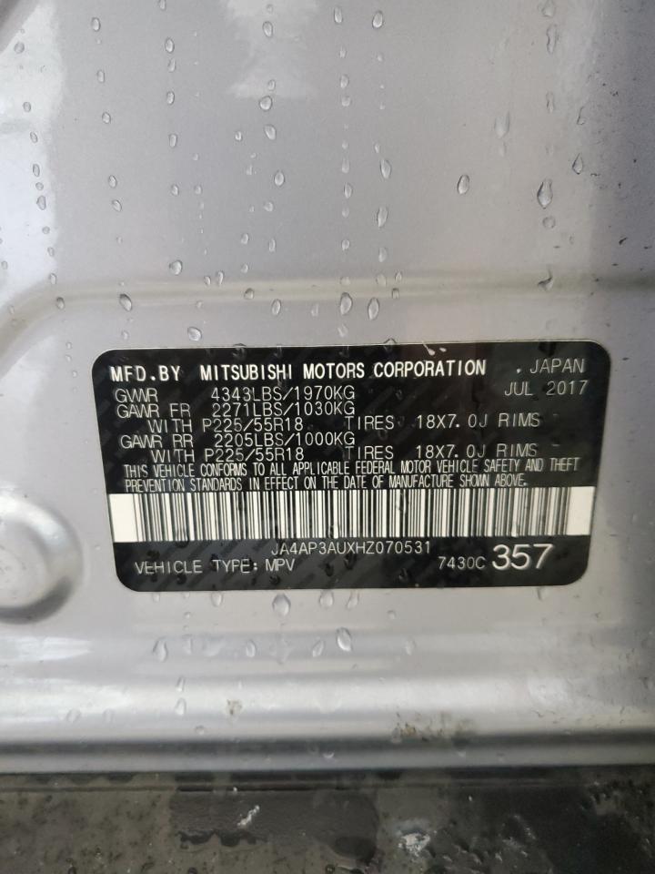 JA4AP3AUXHZ070531 2017 Mitsubishi Outlander Sport Es