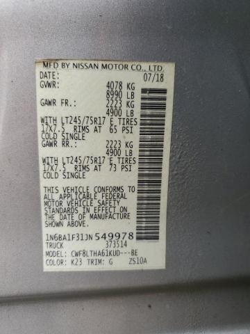 Lot #2445422575 2018 NISSAN TITAN XD S salvage car
