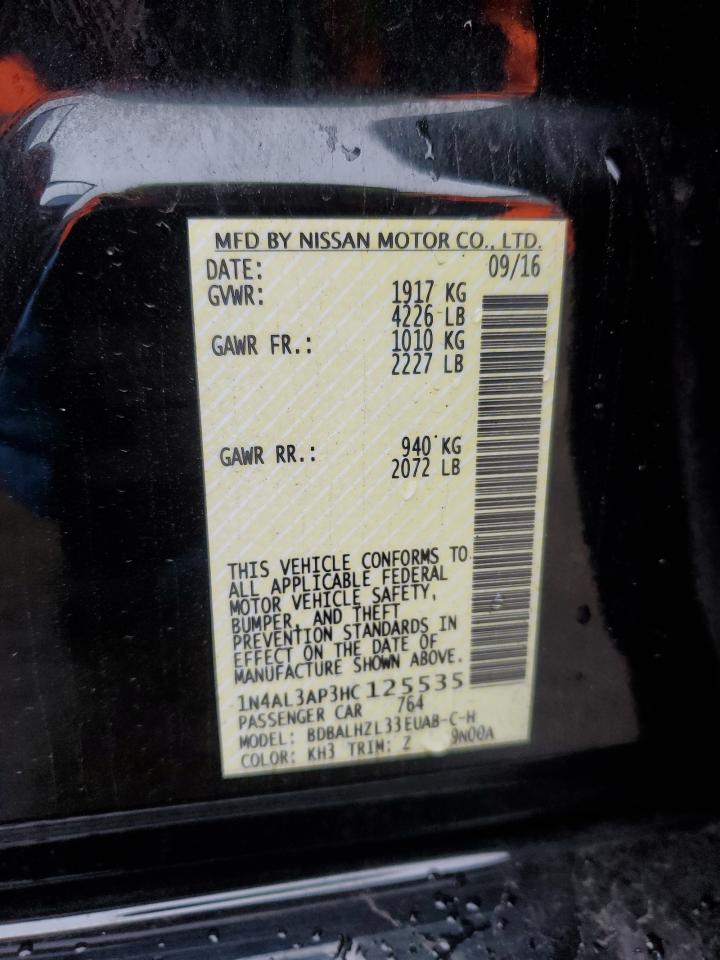 1N4AL3AP3HC125535 NISSAN ALTIMA 2017
