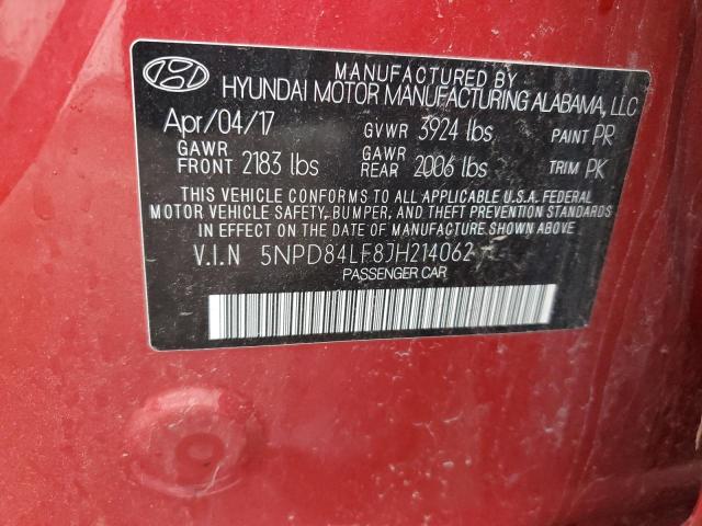 2018 HYUNDAI ELANTRA SE - 5NPD84LF8JH214062