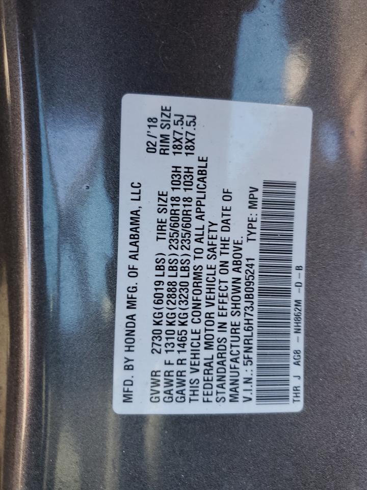 5FNRL6H73JB095241 HONDA All Models 2018