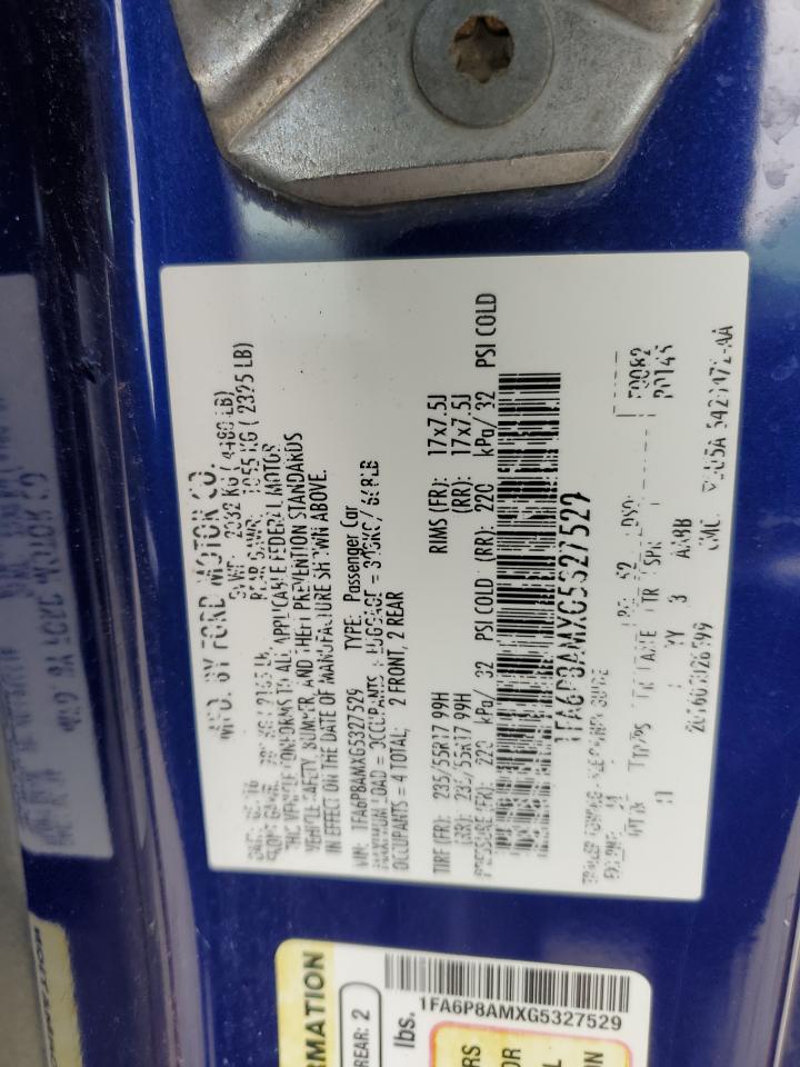1FA6P8AMXG5327529 FORD ALL Models 2016