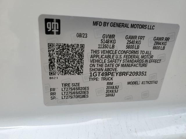 2024 GMC SIERRA K25 - 1GT49PEY8RF209351