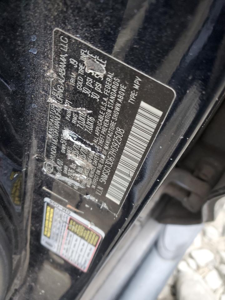 5NMSG13D67H092508 2007 Hyundai Santa Fe Gls