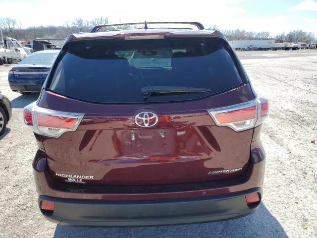 VIN 5TDDKRFH0ES038653 2014 Toyota Highlander, Limited no.6