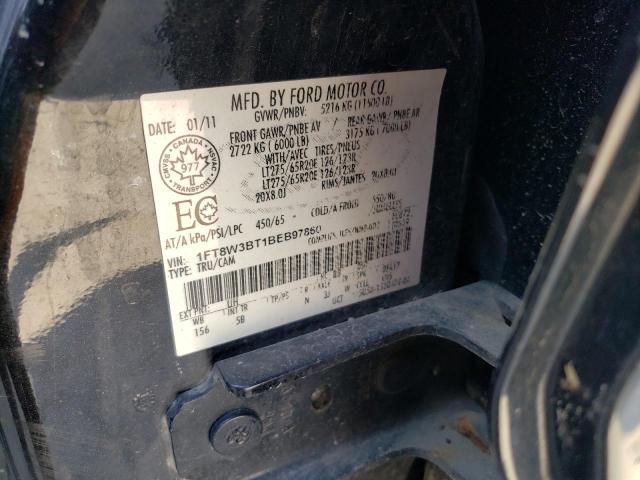 2011 Ford F350 Super Duty VIN: 1FT8W3BT1BEB97860 Lot: 46706114