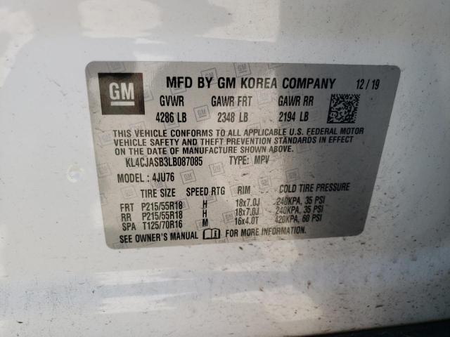 KL4CJASB3LB087085 2020 Buick Encore Preferred