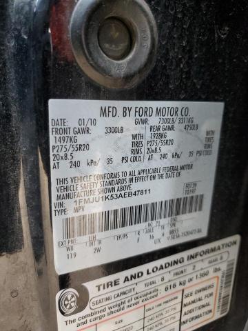 2010 Ford Expedition Limited VIN: 1FMJU1K53AEB47811 Lot: 46889474