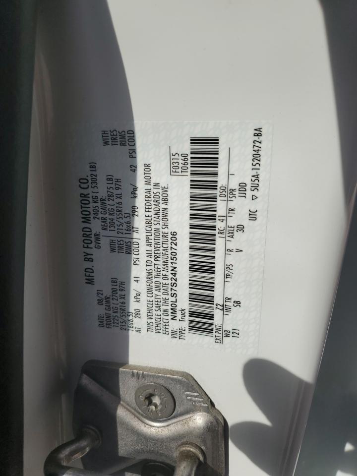 NM0LS7S24N1507206 FORD TRANSIT 2022