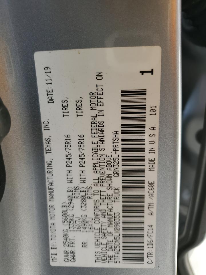 5TFAZ5CN5LX090353 TOYOTA TACOMA 2020