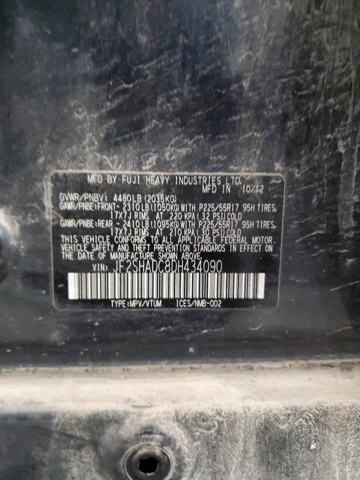 JF2SHADC8DH434090 2013 Subaru Forester 2.5X Premium