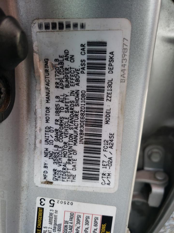 1NXBR30E68Z011080 2008 Toyota Corolla Ce