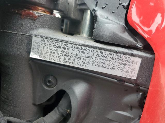 2021 DUCATI MONSTER ZDMMAMDT7MB001672