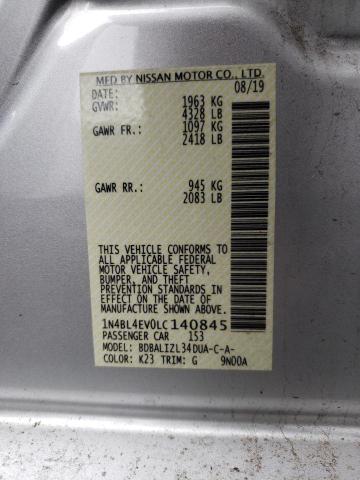 1N4BL4EV0LC140845 Nissan Altima SL 12