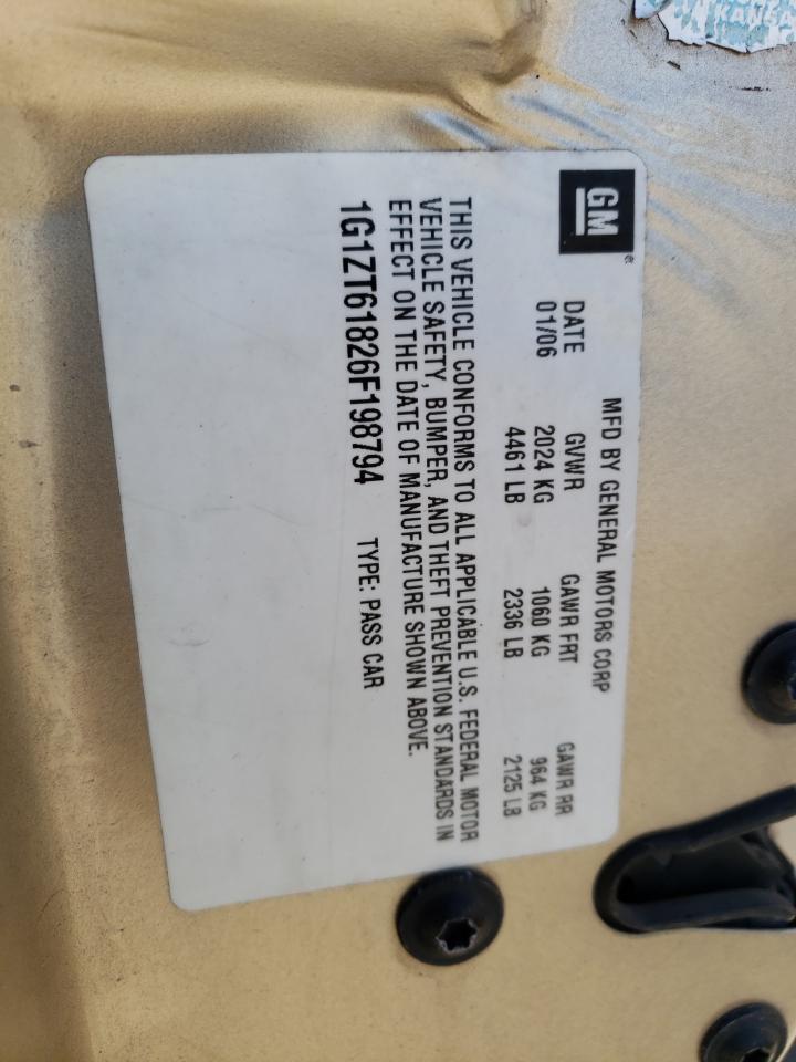 1G1ZT61826F198794 2006 Chevrolet Malibu Maxx Lt