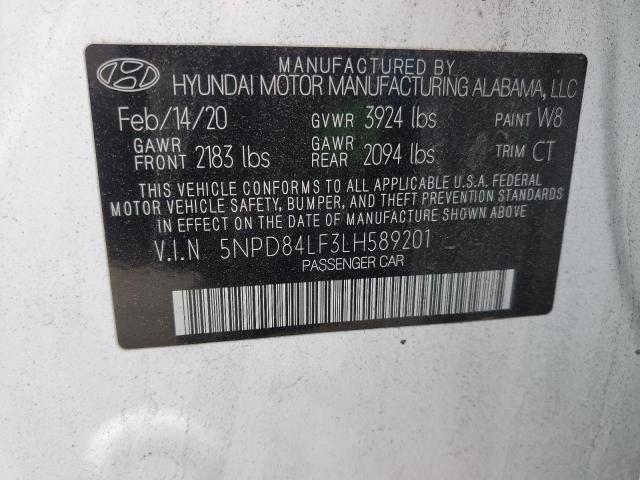 2020 HYUNDAI ELANTRA SE - 5NPD84LF3LH589201