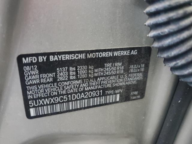  BMW X3 2013 Серебристый
