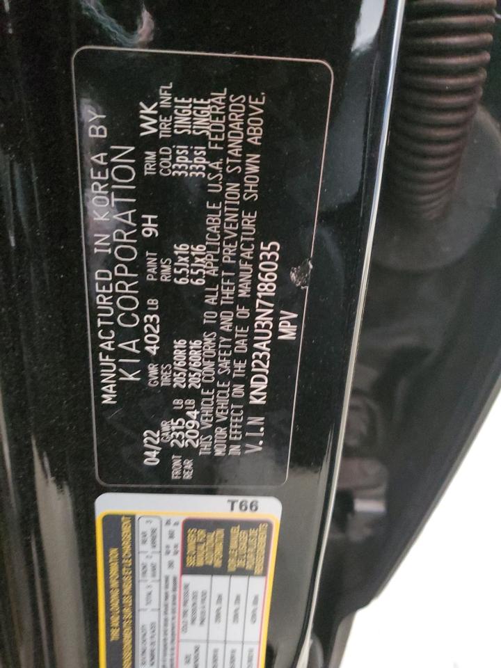 KNDJ23AU3N7186035 2022 Kia Soul Lx