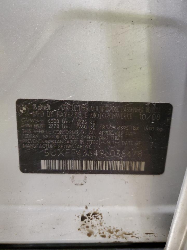 5UXFE43549L038478 2009 BMW X5 xDrive30I